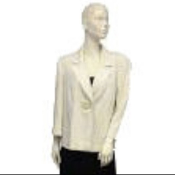 Essence Women's Blazer White Size 20 (SKU 000034). - Picture 1 of 4